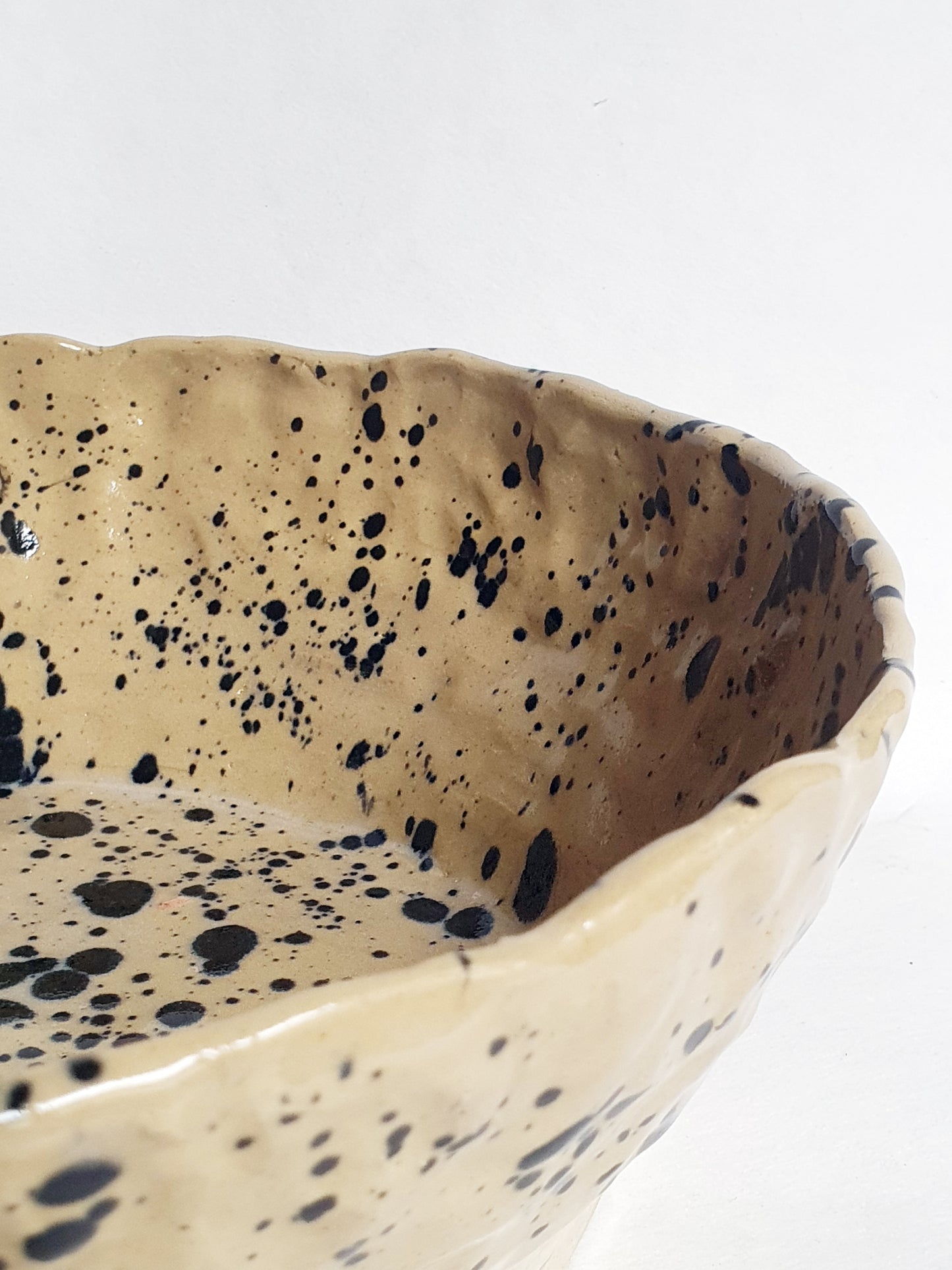 Saladier tâches noir et beige ø 28 cm