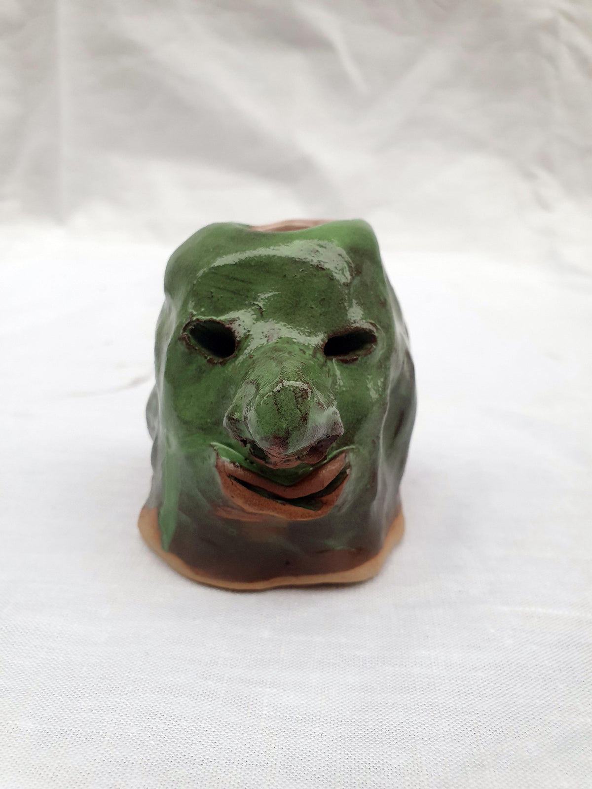 Bougeoir tête vert