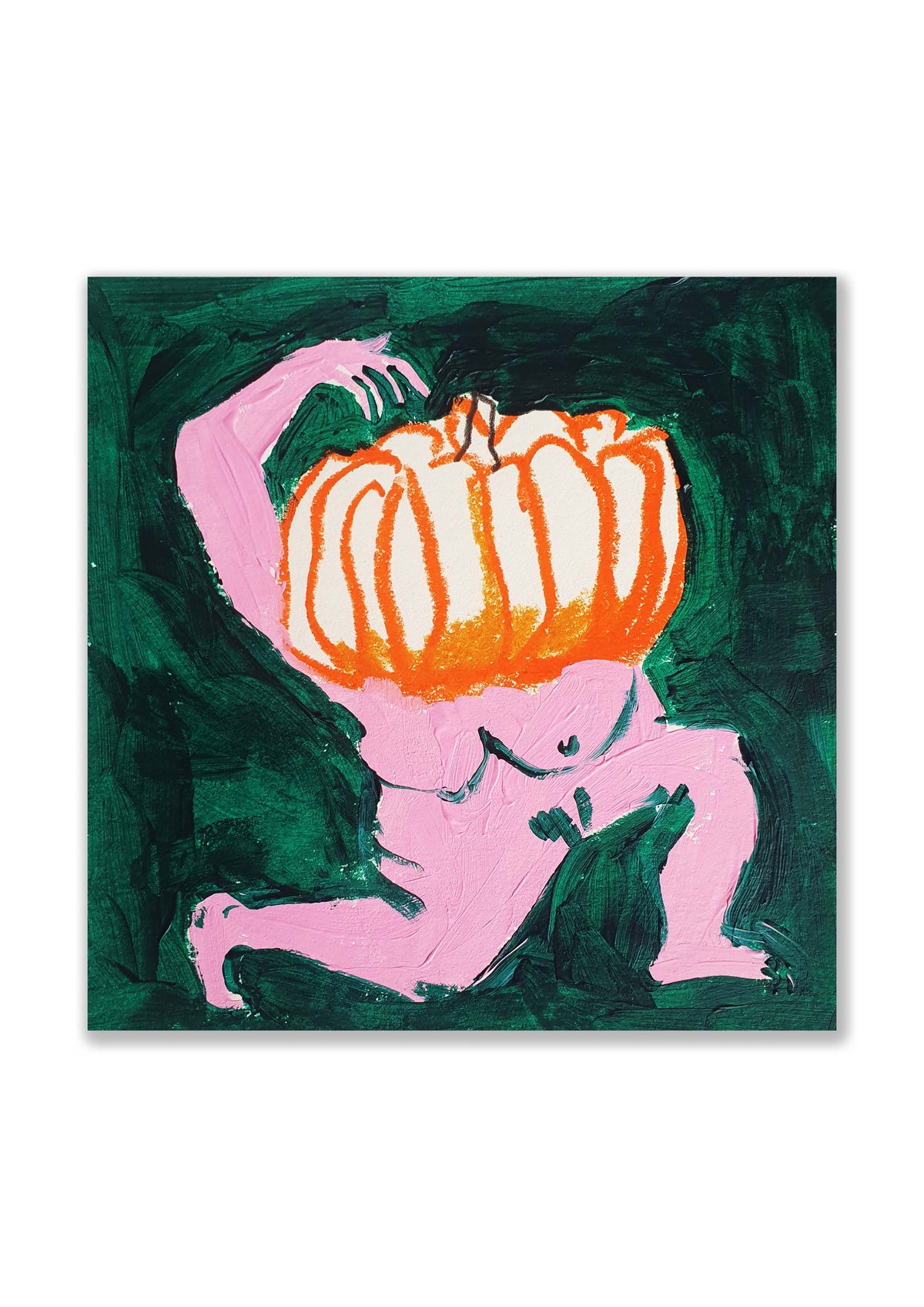 dessin original 15 x 15 tête de courge 1