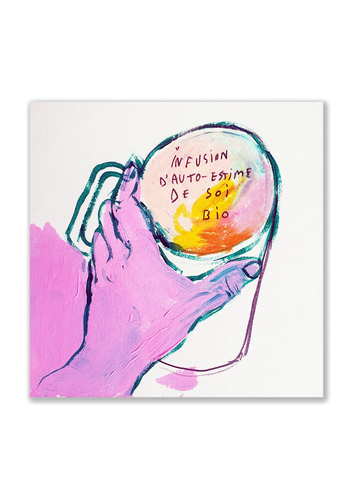 dessin original 15 x 15 infusion auto estime