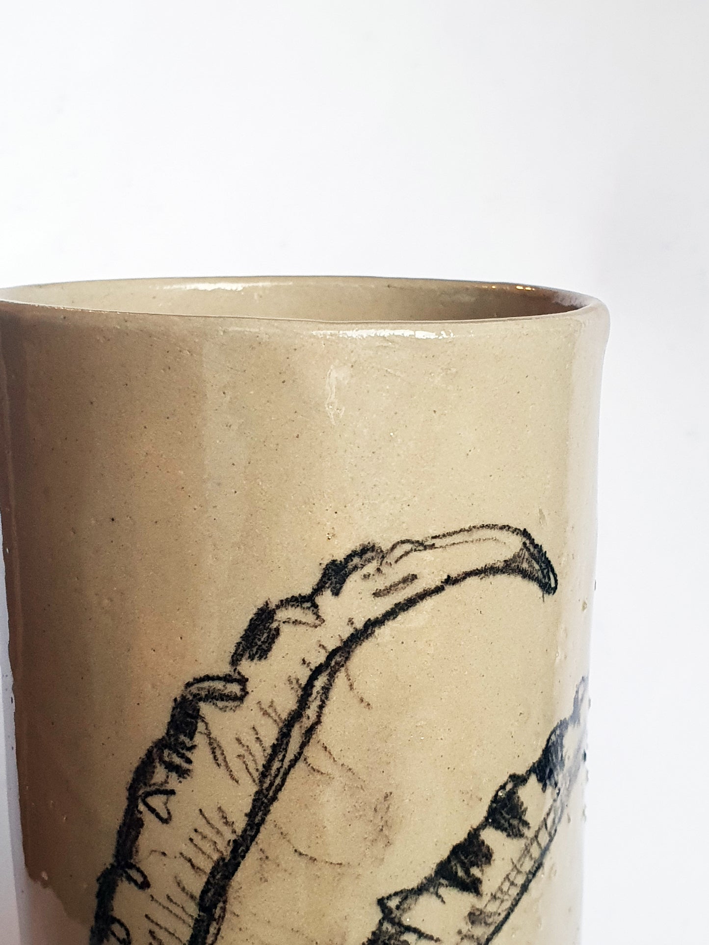 Vase cylindre / Bouquetin