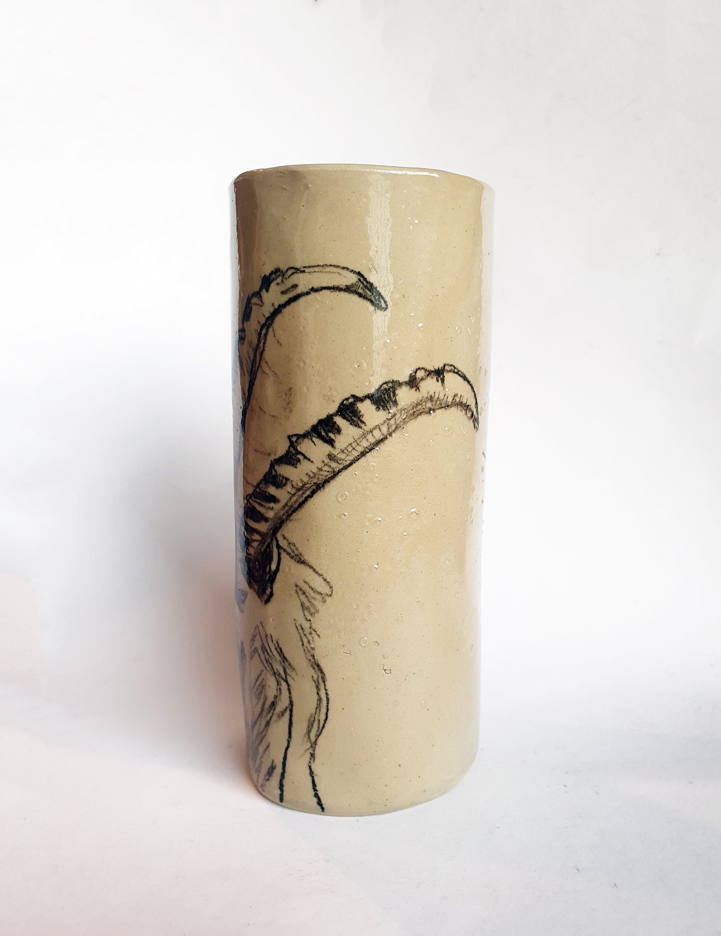 Vase cylindre / Bouquetin