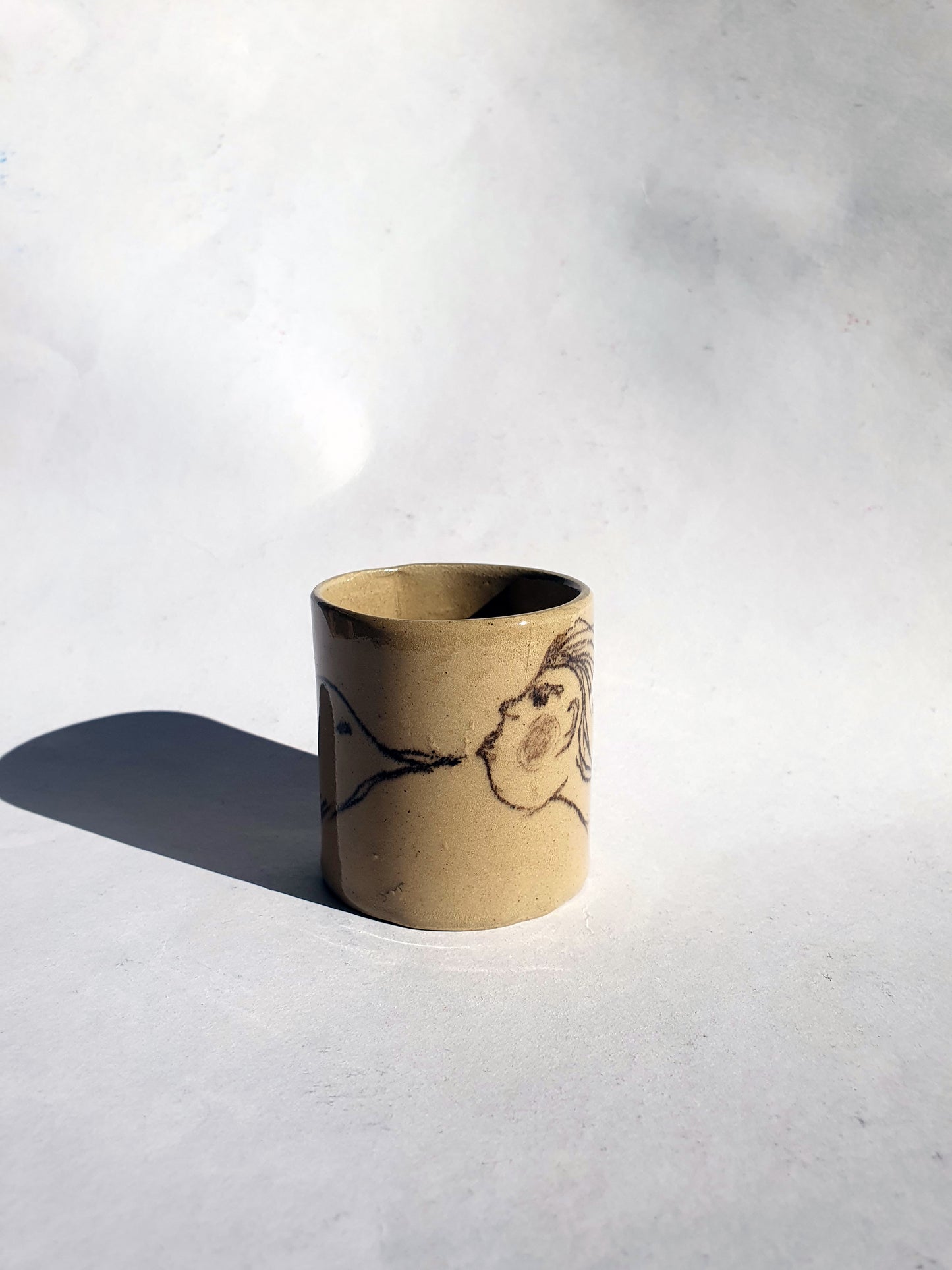 Tasse espresso oiseau bisou