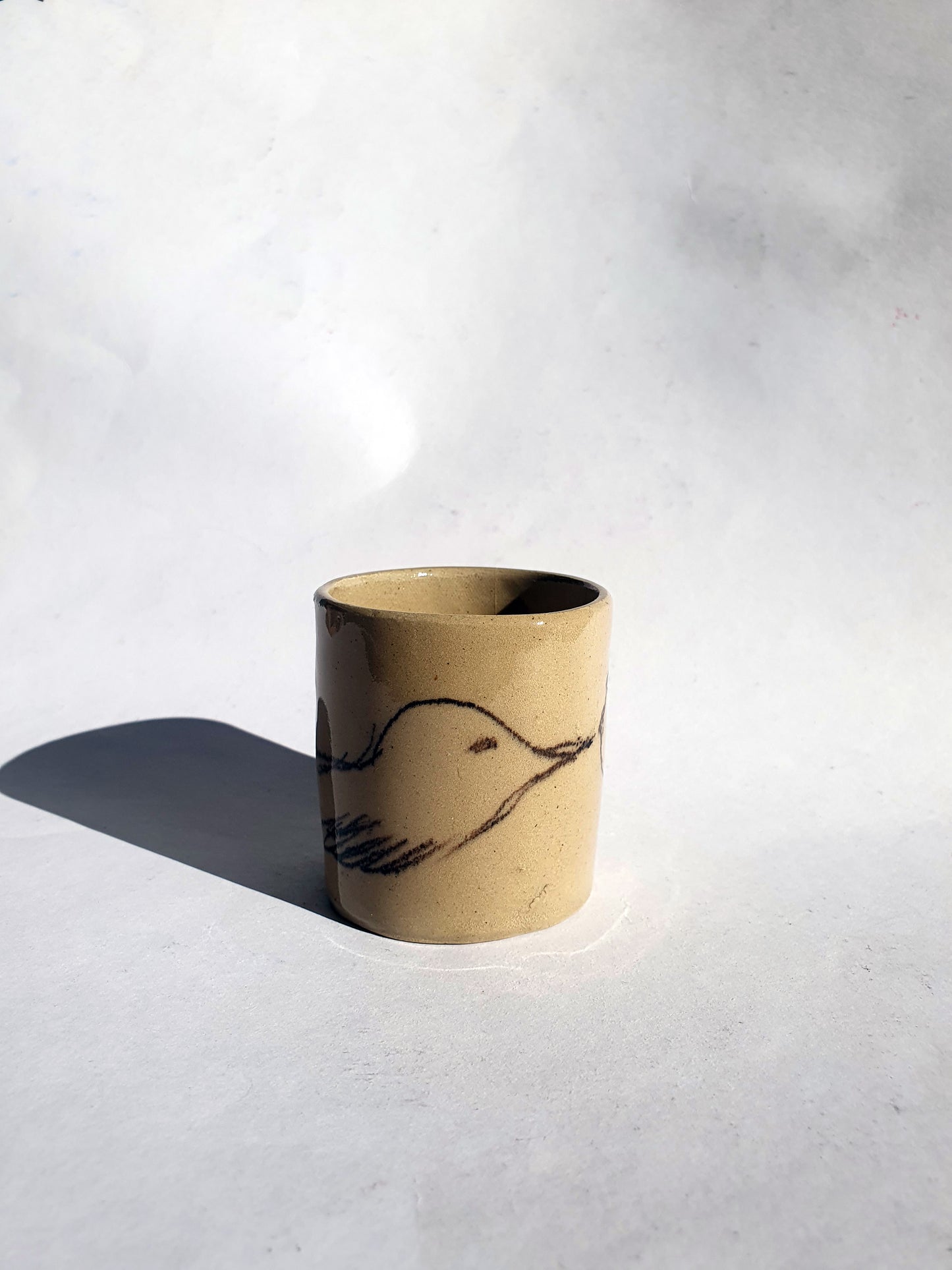 Tasse espresso oiseau bisou