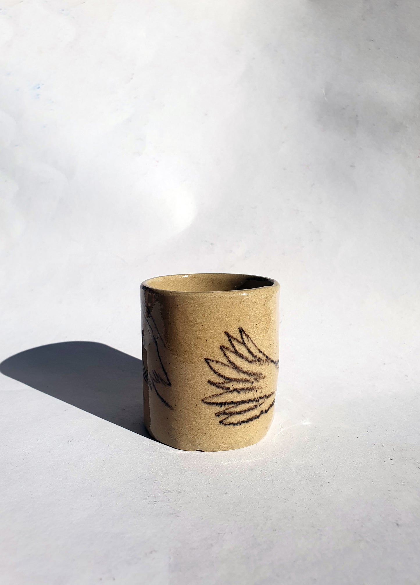 Tasse espresso oiseau bisou