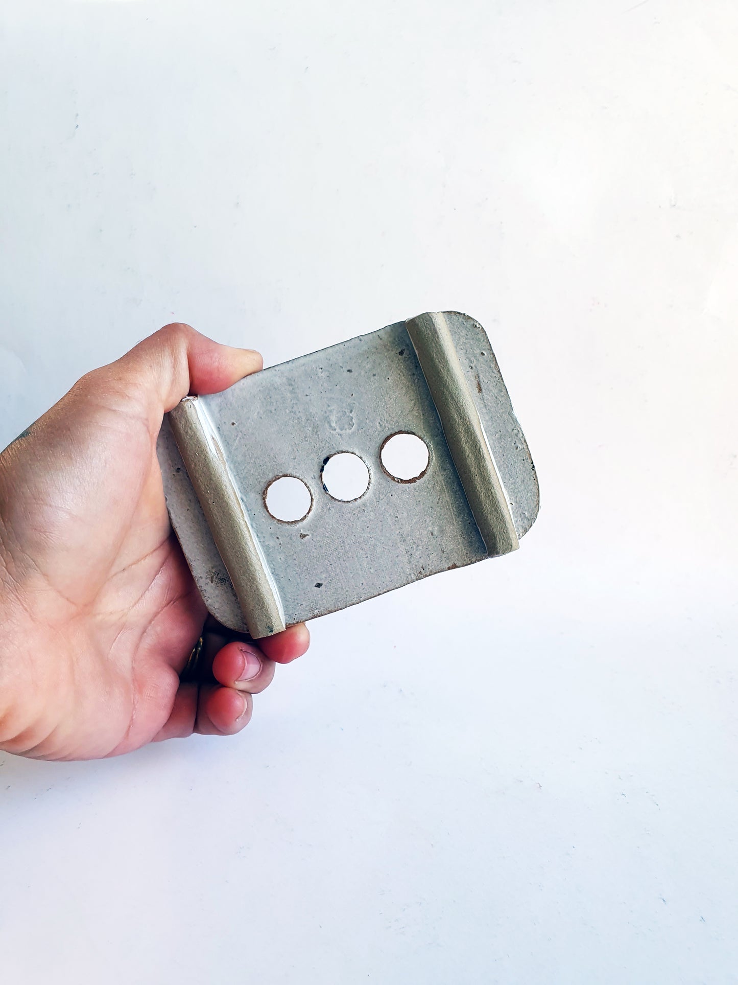 Porte savon tâches blanc/noir