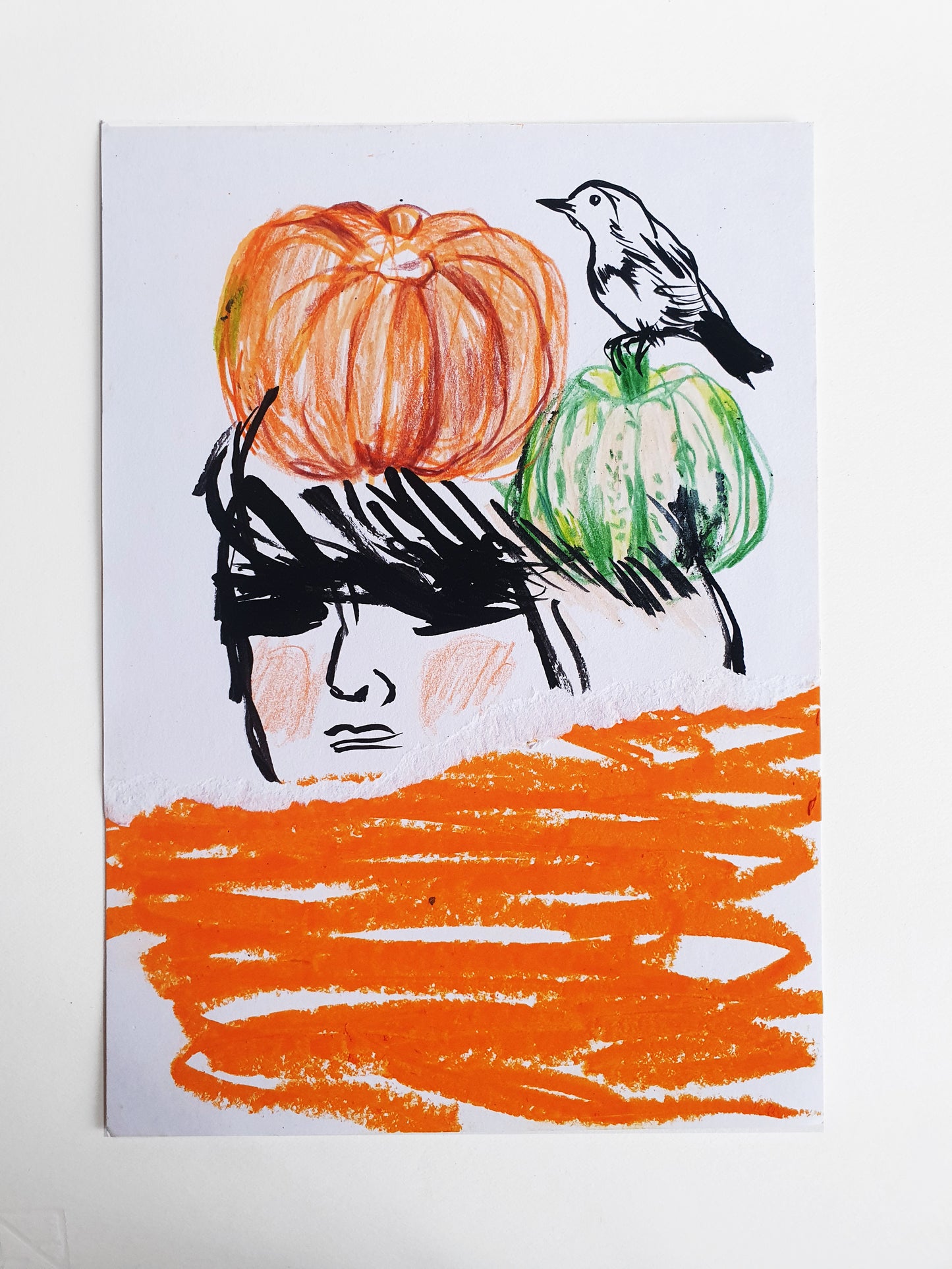 SÉRIE ORANGE / pensées courges