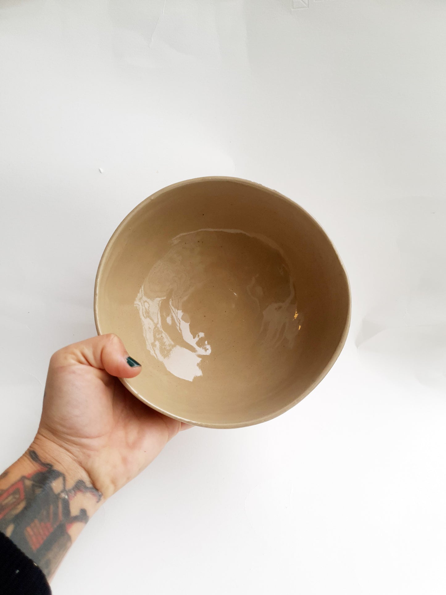 Bol ø 17,5 cm série de visages beige