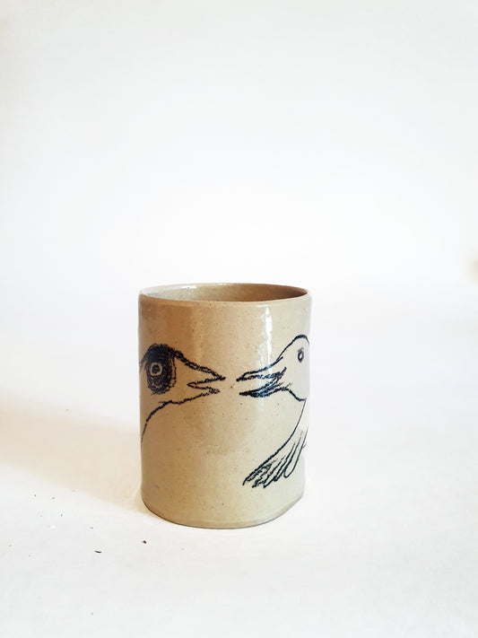 Tasse sans anse 23 cl oiseaux rieurs