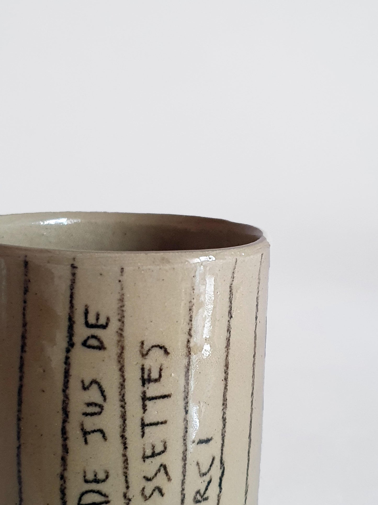 Tasse sans anse 23 cl "pas de jus de chaussettes"