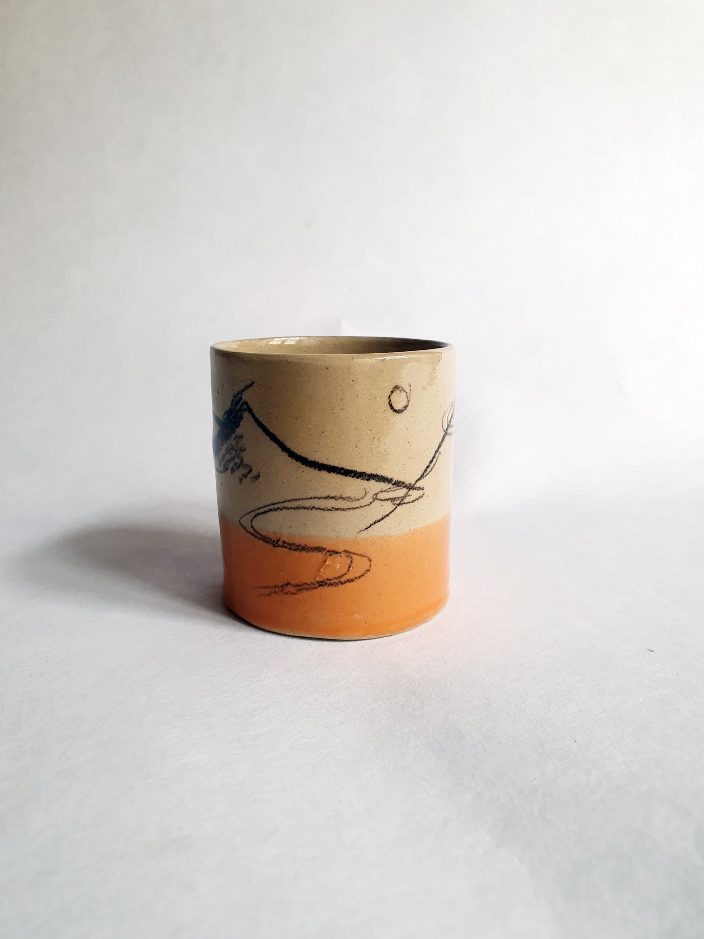 Tasse espresso mi orange mi montagne