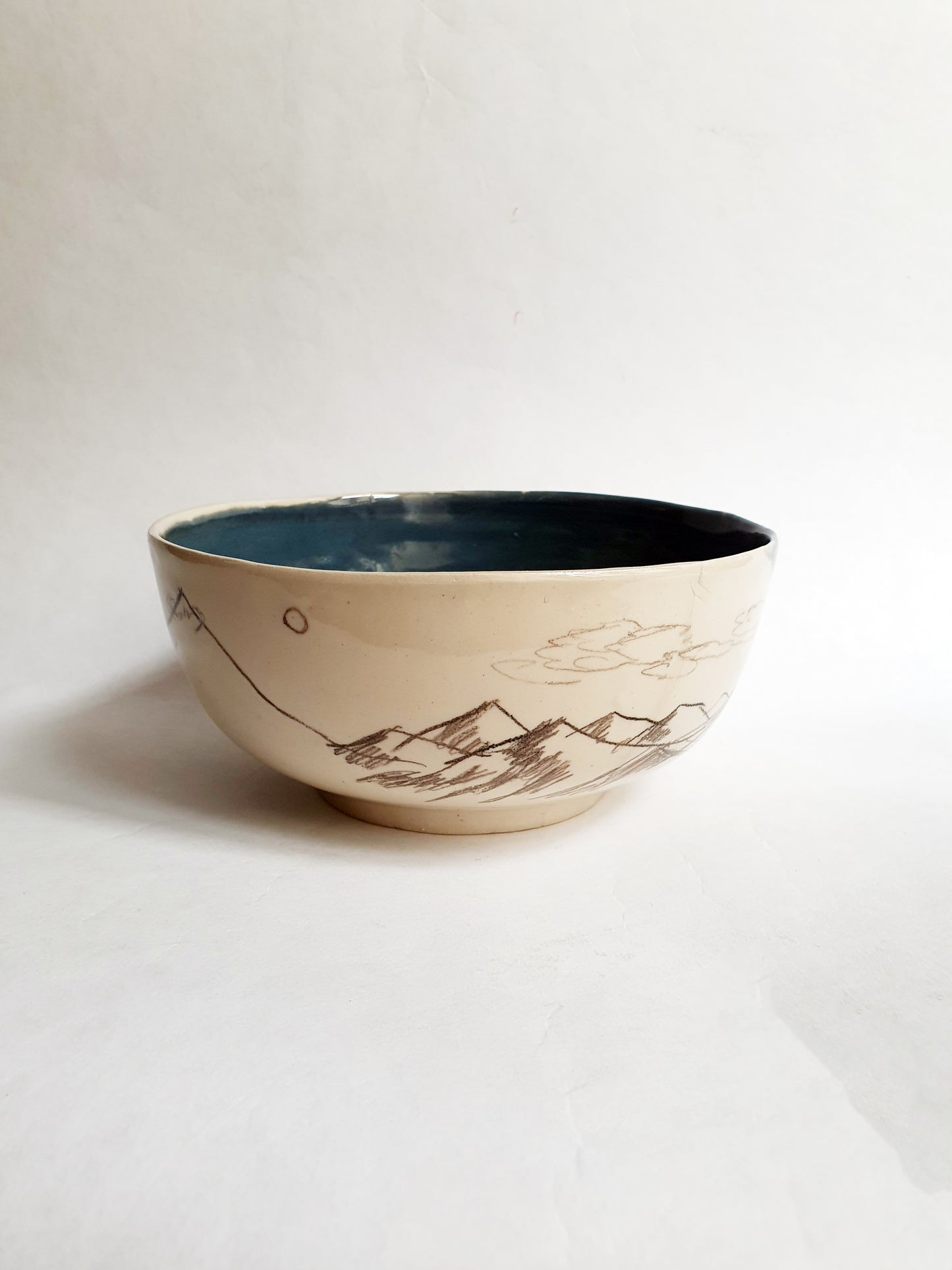 bol ø 17,5 cm montagne et bleu