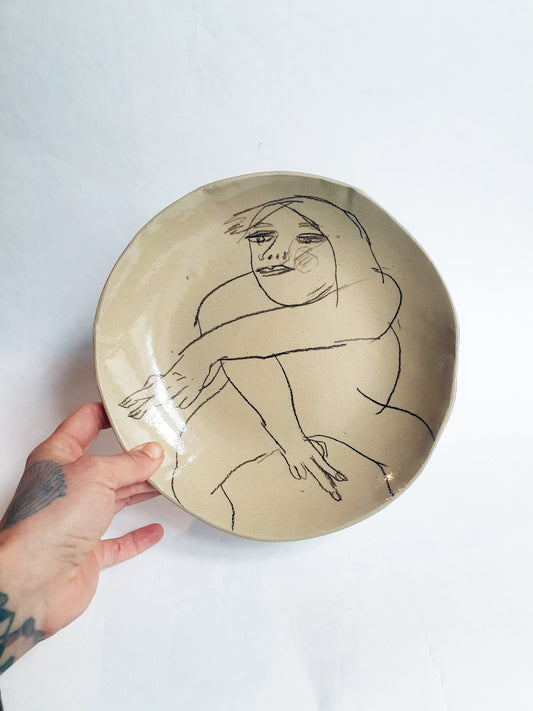 Assiette ø 22 cm personnage dessiné