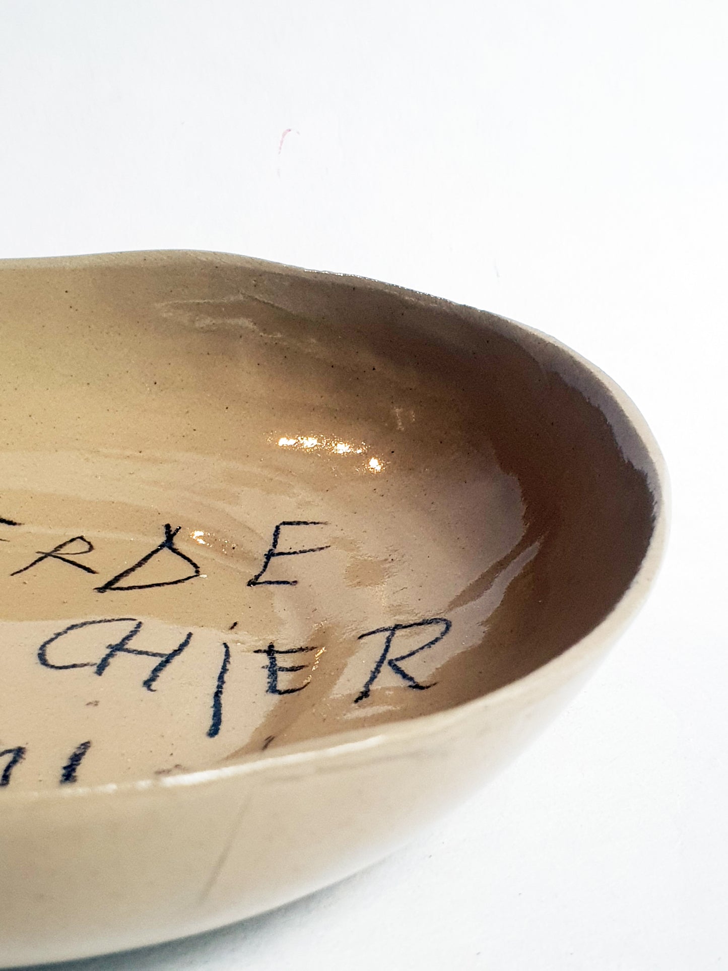 Assiette creuse ø 18 cm gros mots