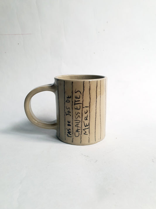 Tasse avec anse 23 cl Pas de jus de chaussettes