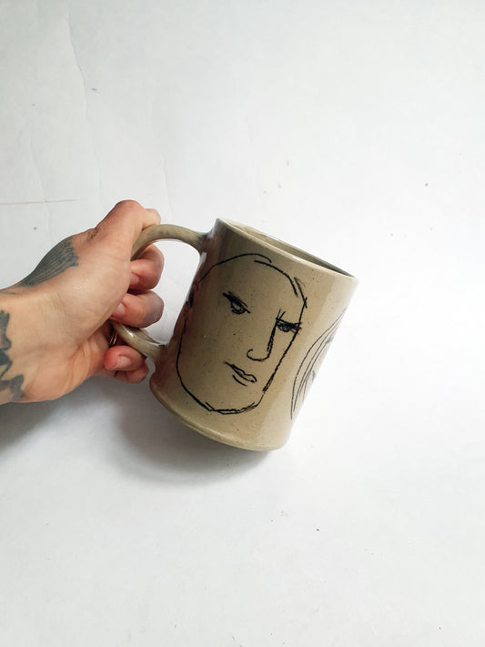 Tasse 35 cl trois visages