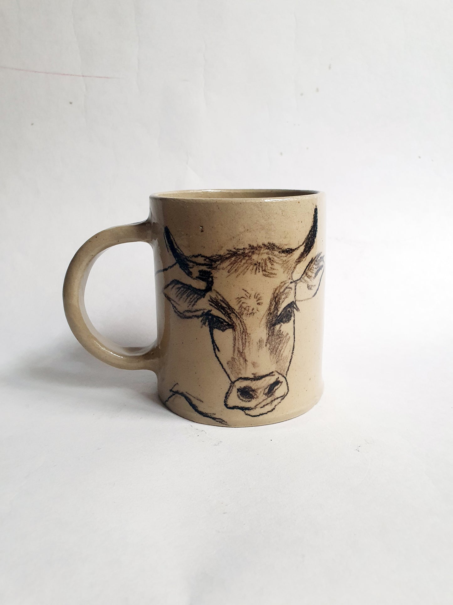 Tasse 35 cl vachette yeux noirs