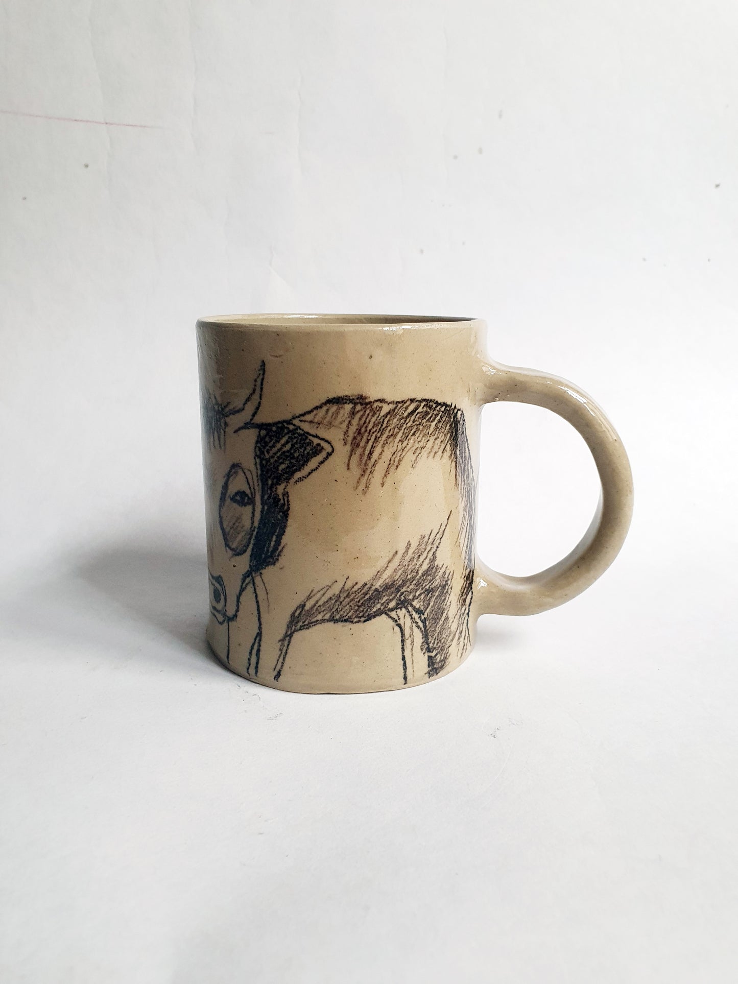 Tasse 35 cl vachette yeux noirs