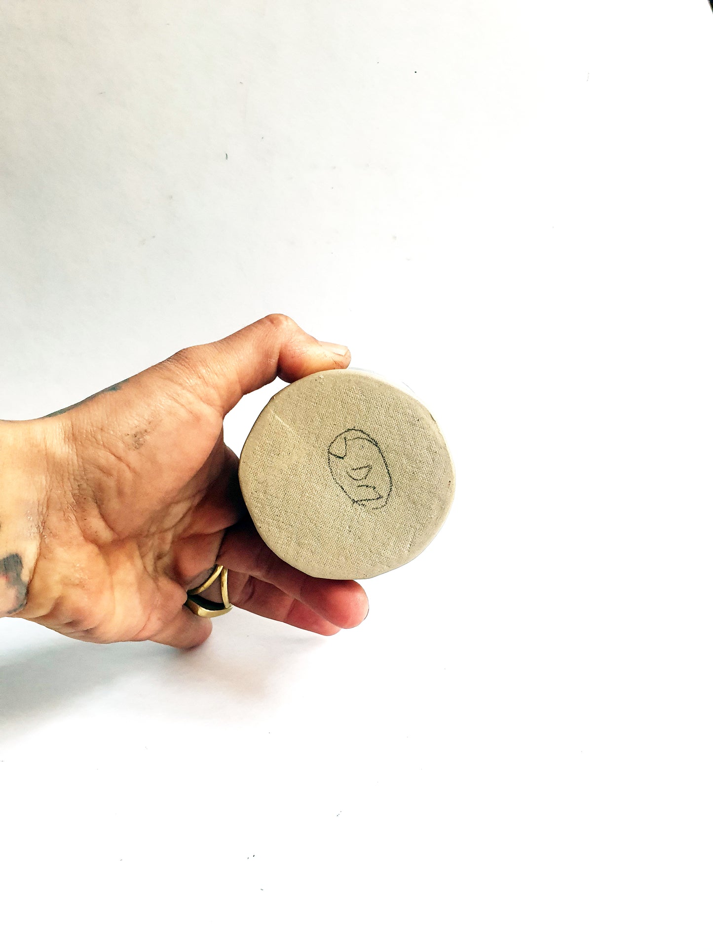 Tasse 23 cl végétale beige et noire