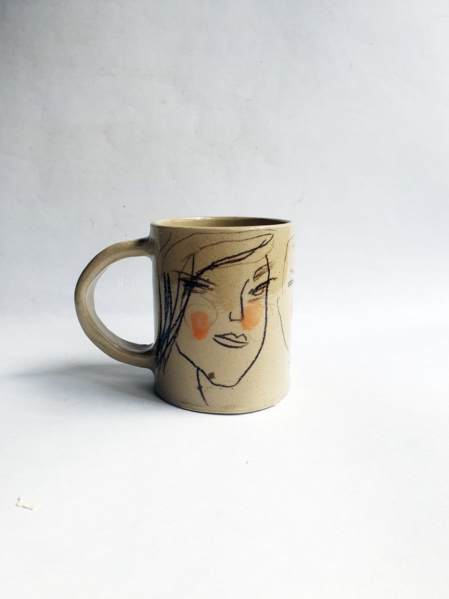 Tasse 35 cl visages et orange