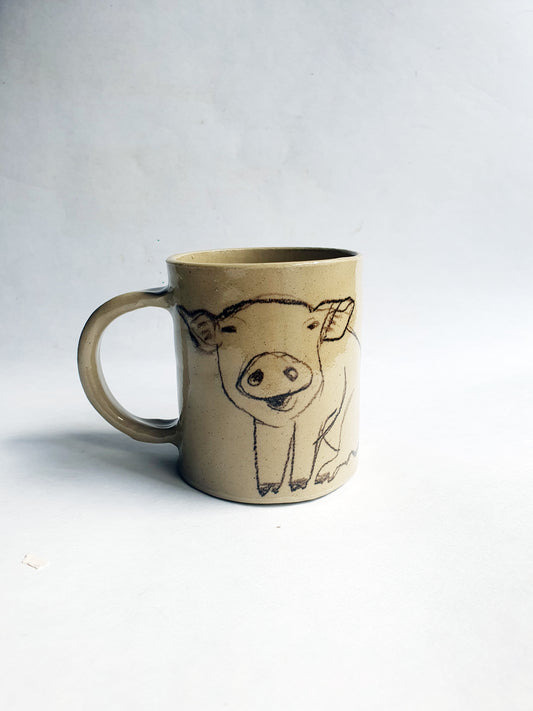 Tasse 35 cl cochon et sanglier romantique