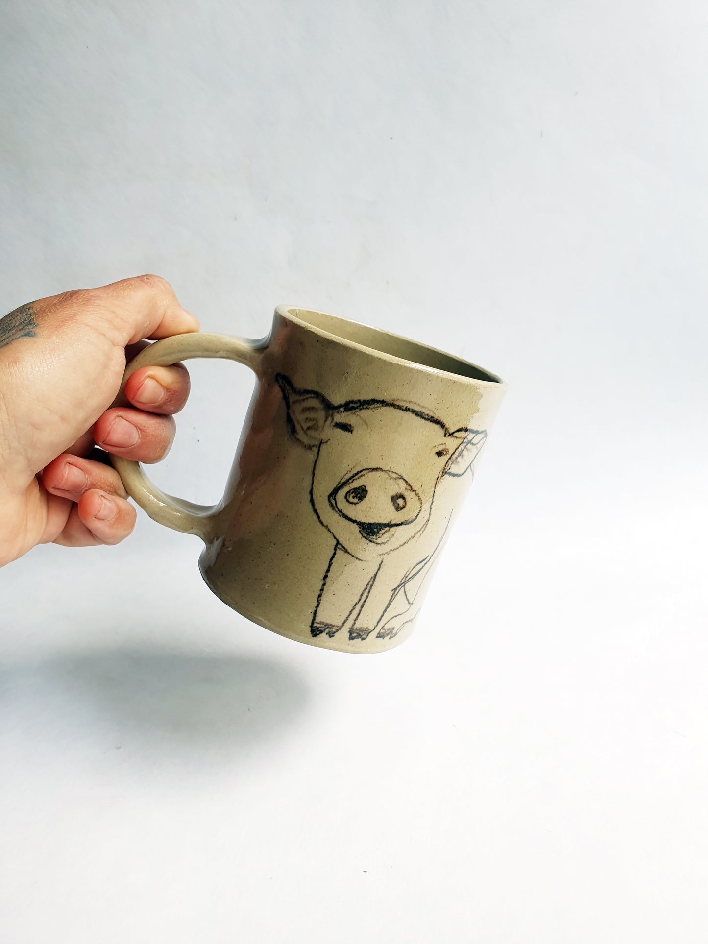 Tasse 35 cl cochon et sanglier romantique