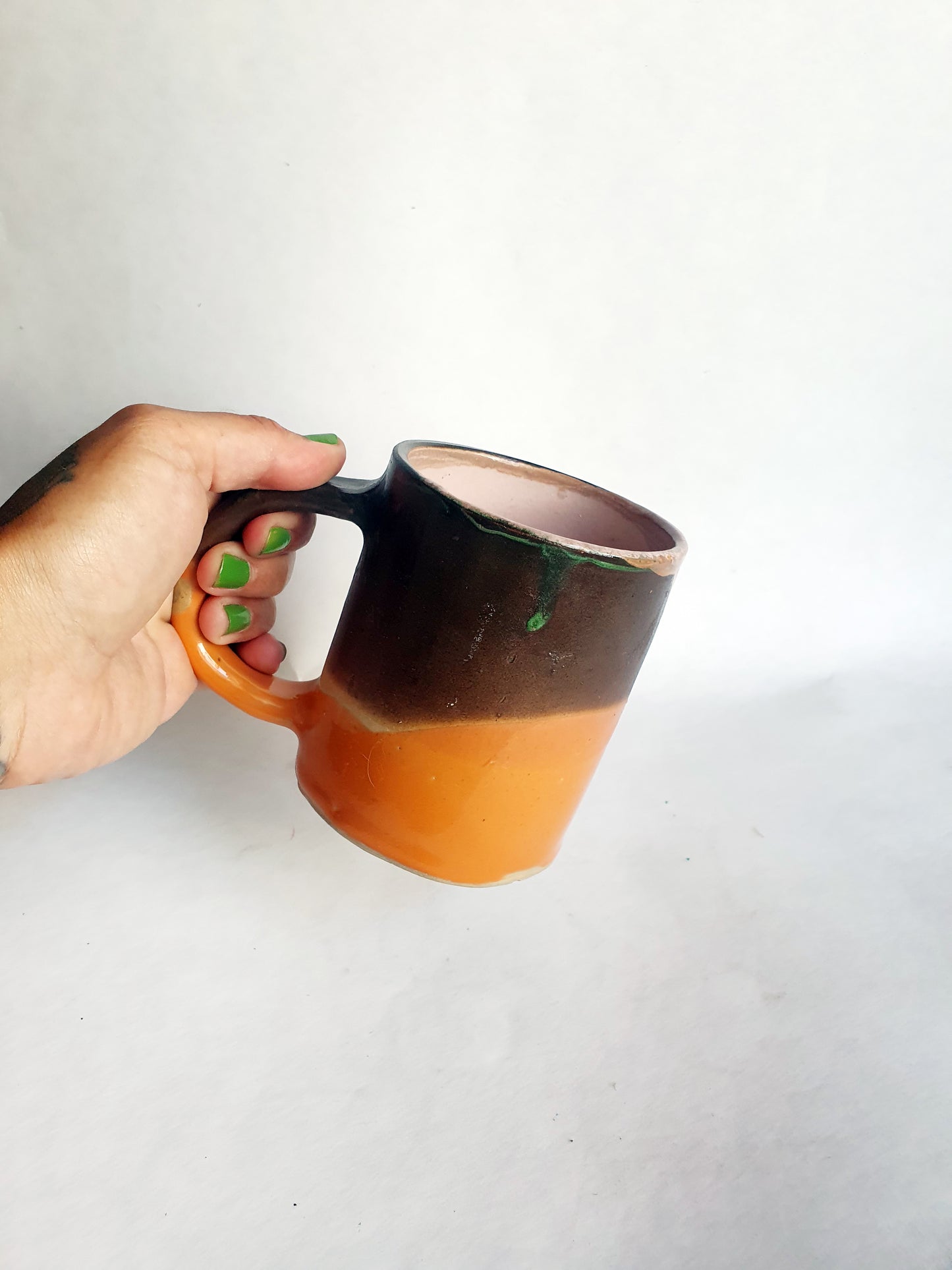 tasse 35 cl orange/marron