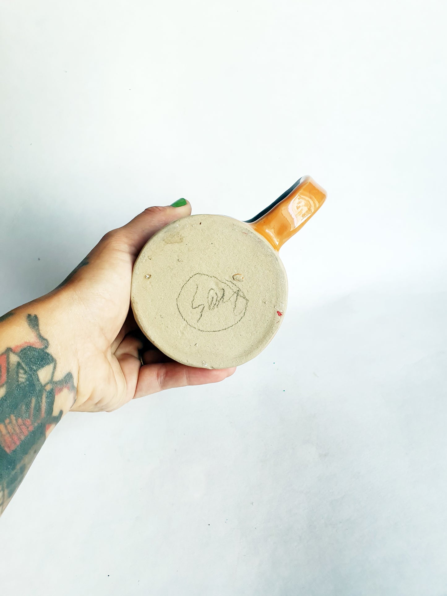 tasse 35 cl orange/marron