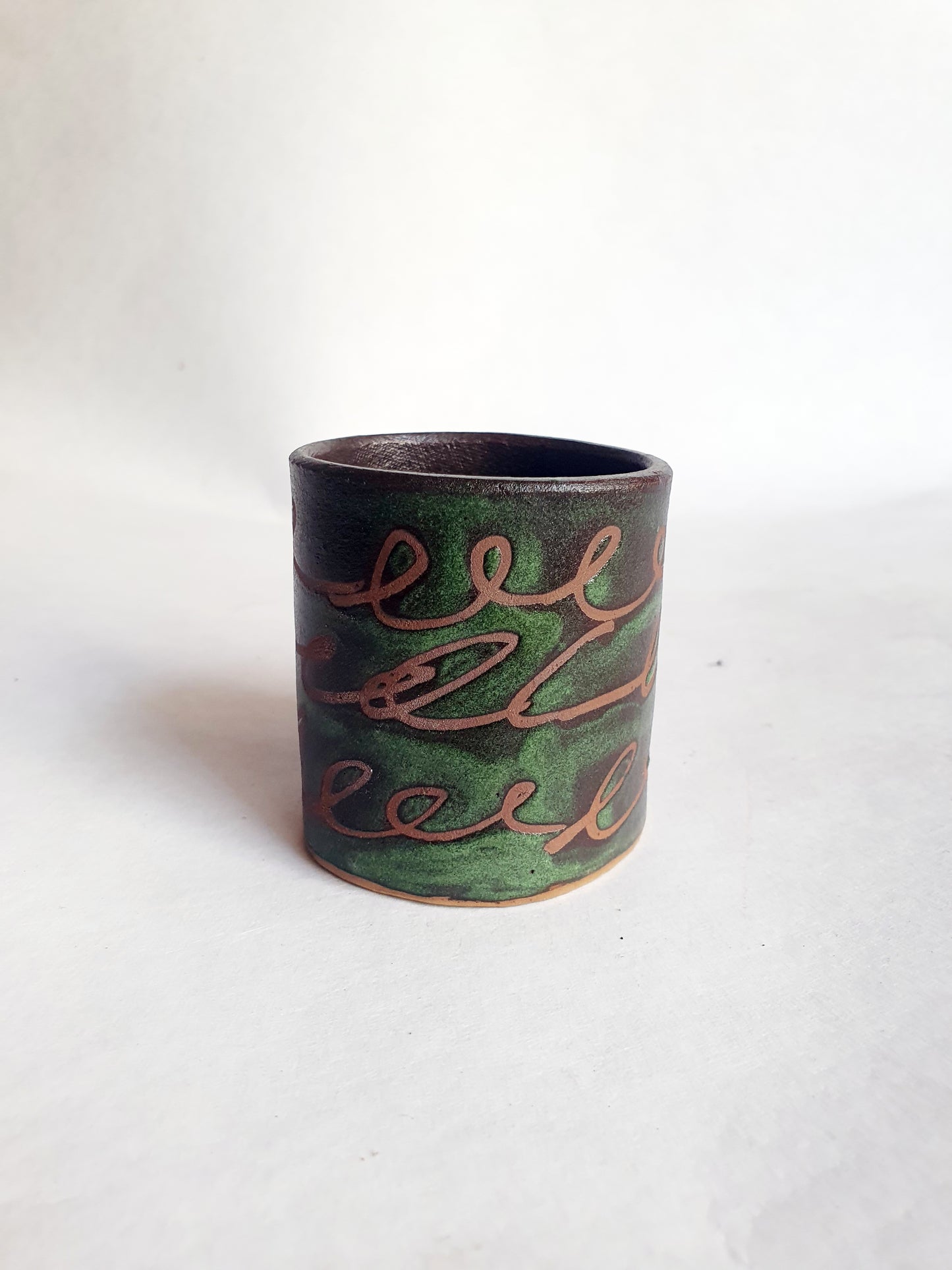 tasse espresso mange du vert X 3