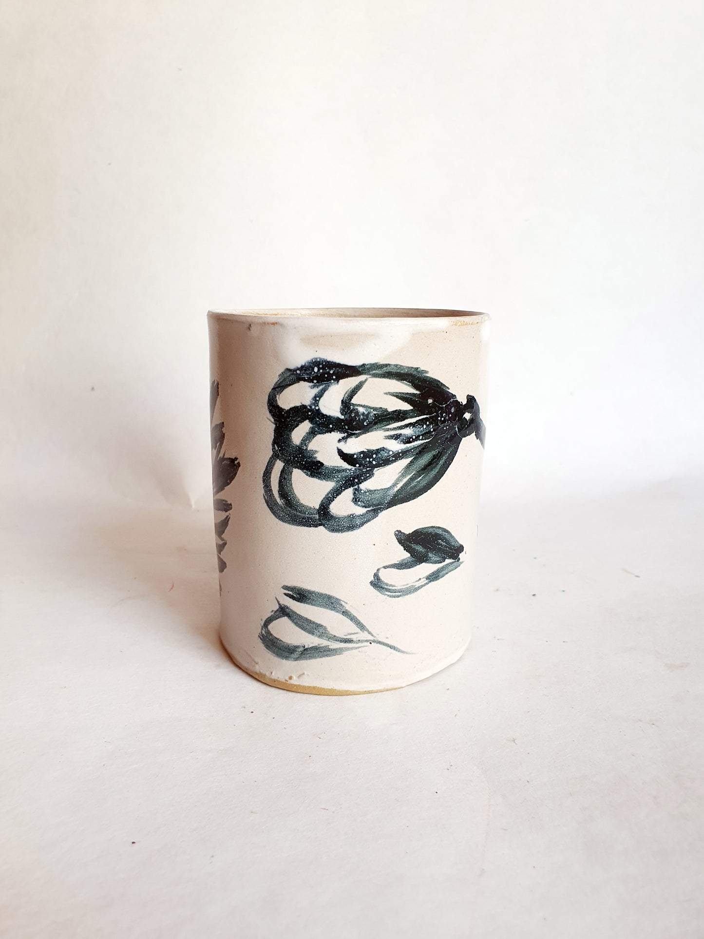 tasse 35 cl oiseaux blanc et noir