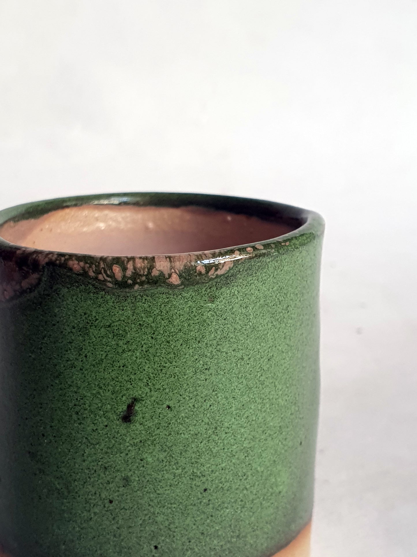 lot de 3 tasses espresso vert/rose