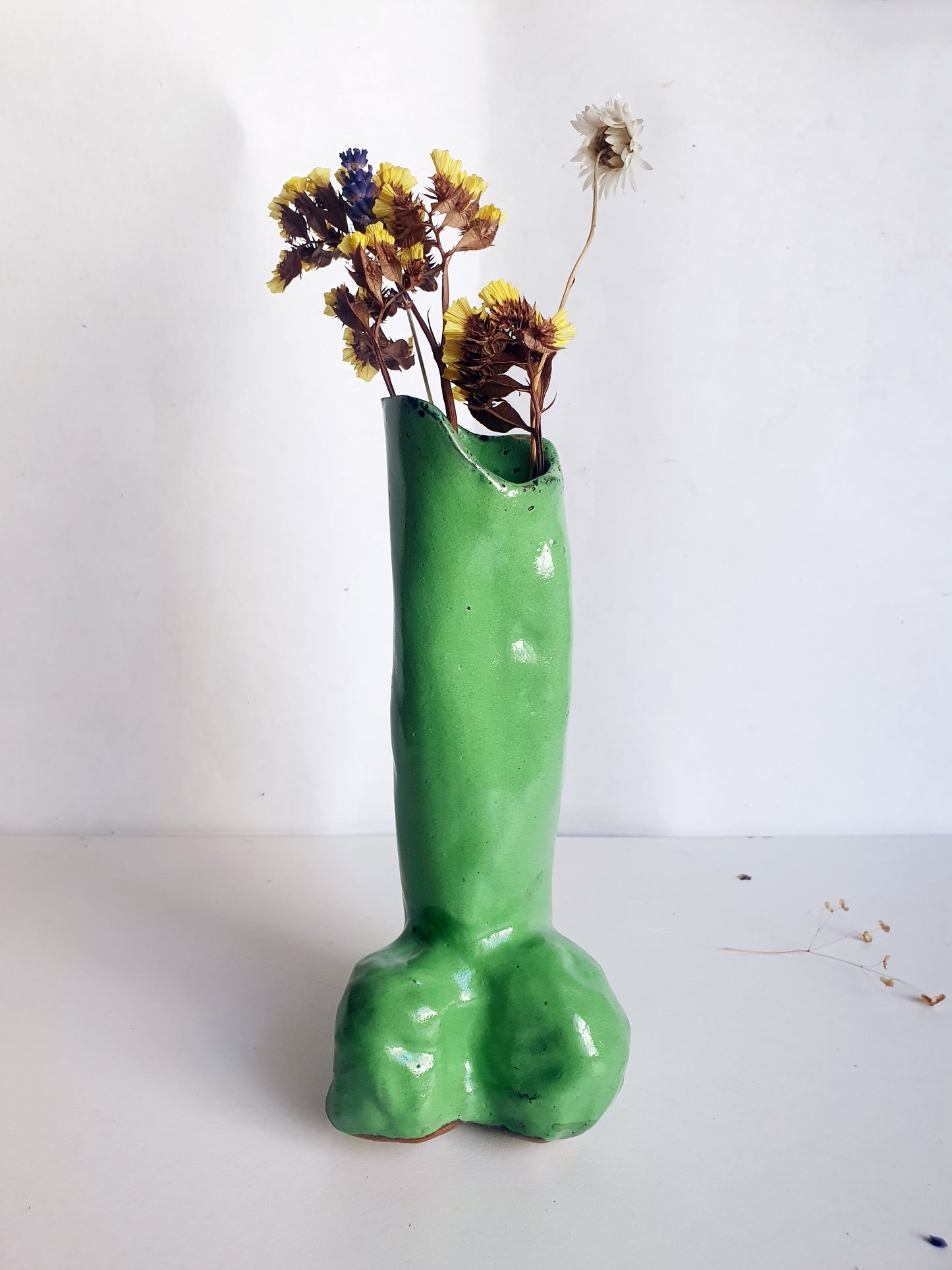 Vase verge verte