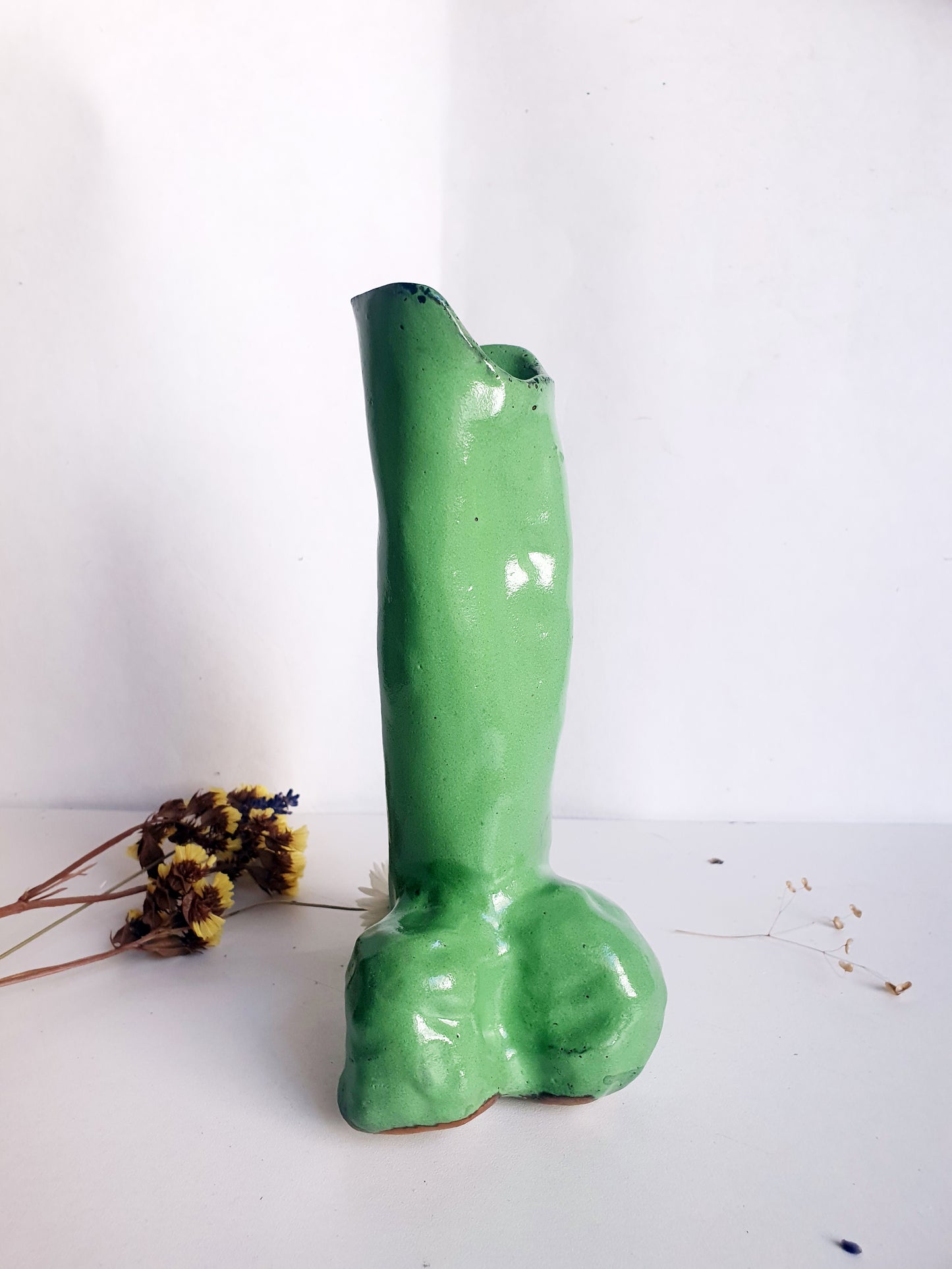 Vase verge verte