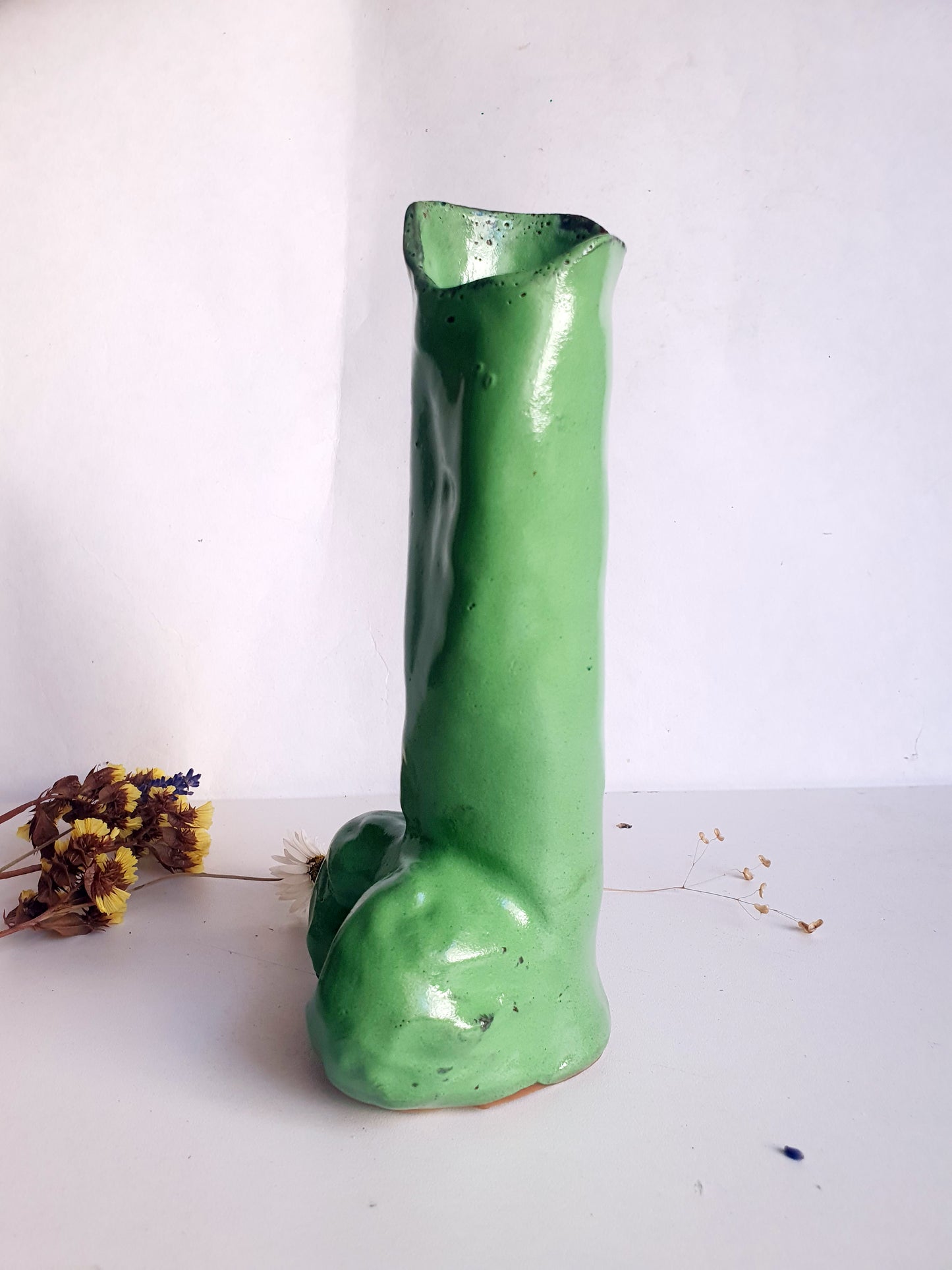 Vase verge verte