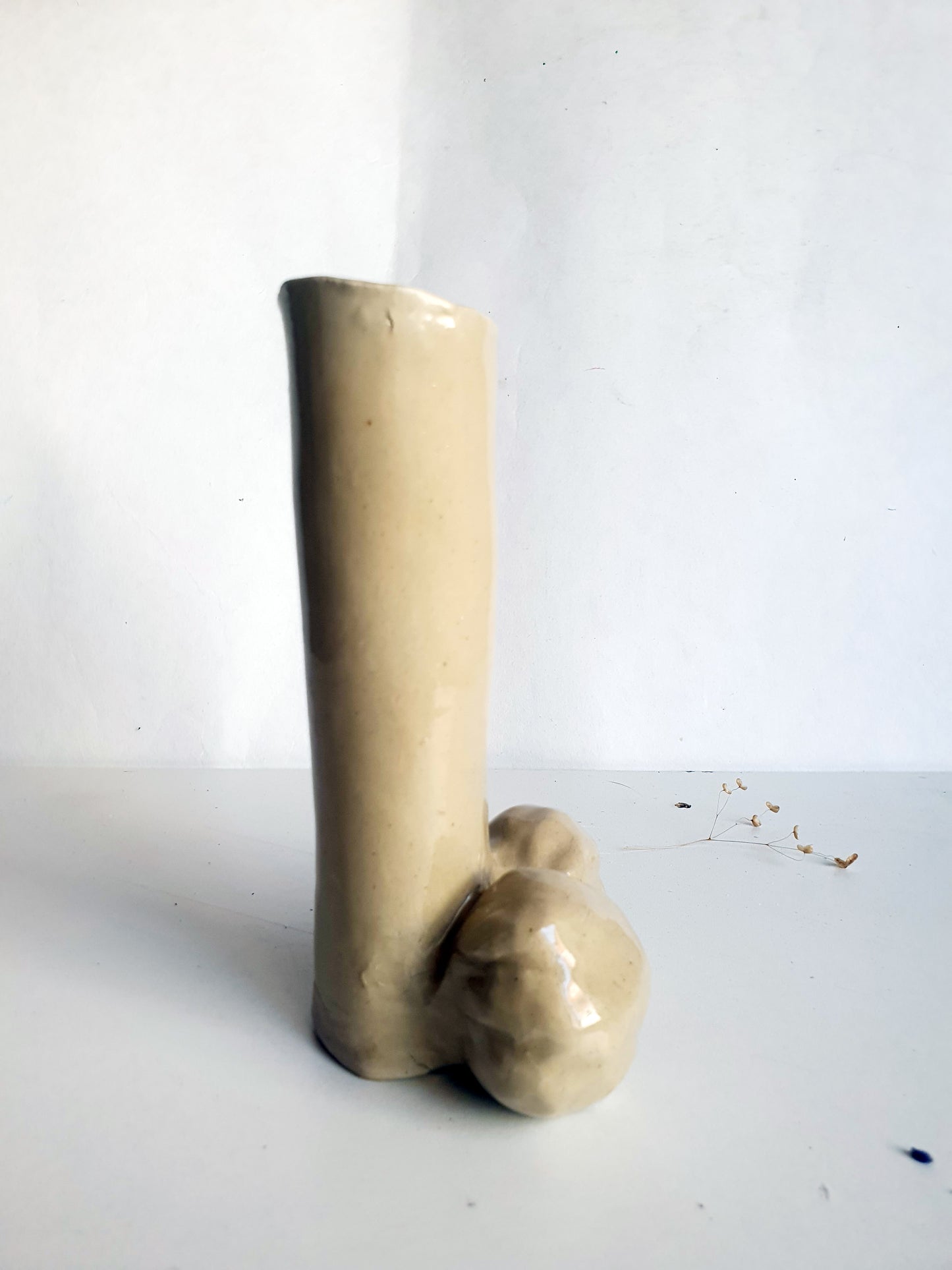 Vase verge beige 1