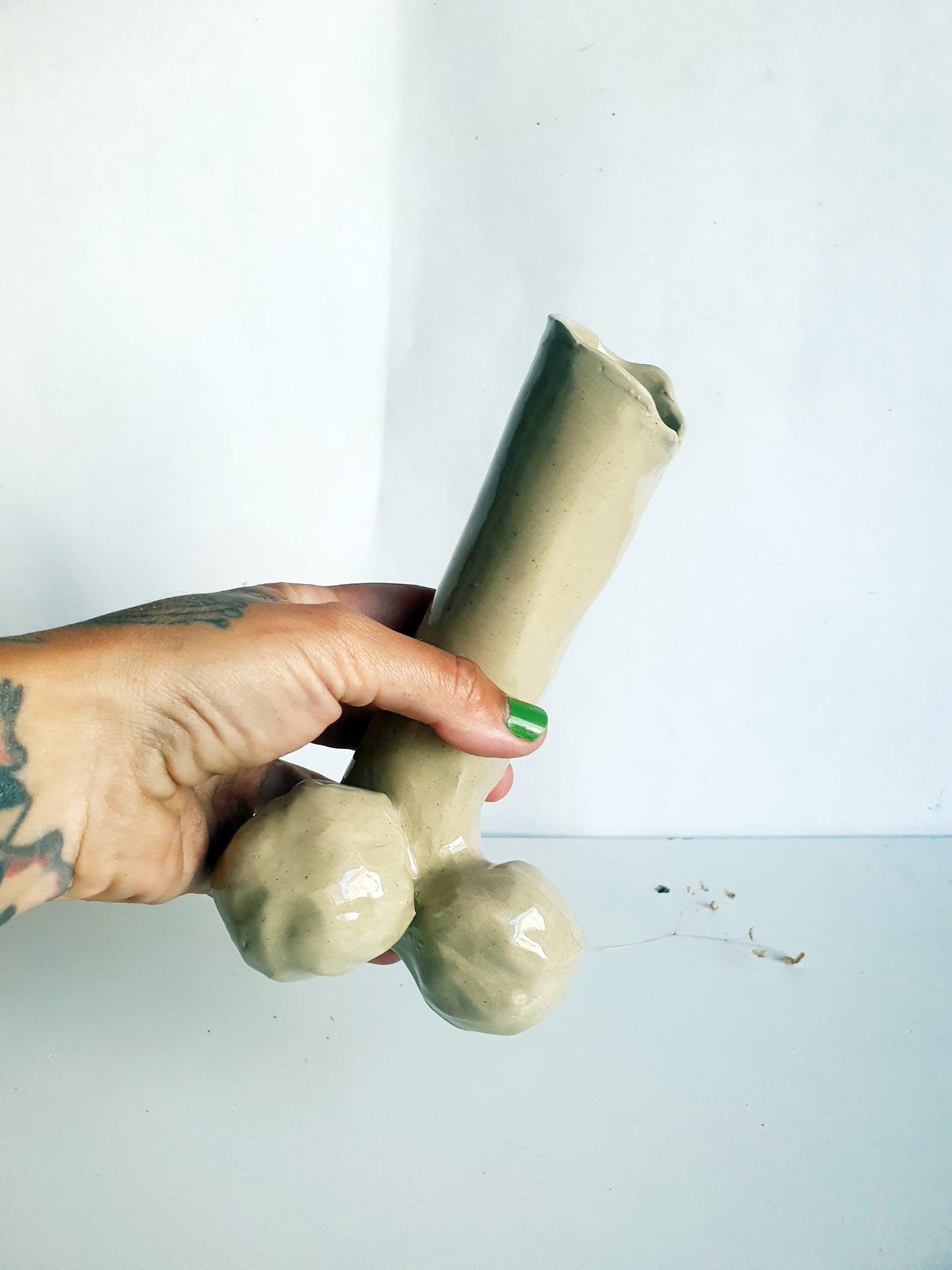 Vase verge beige 1