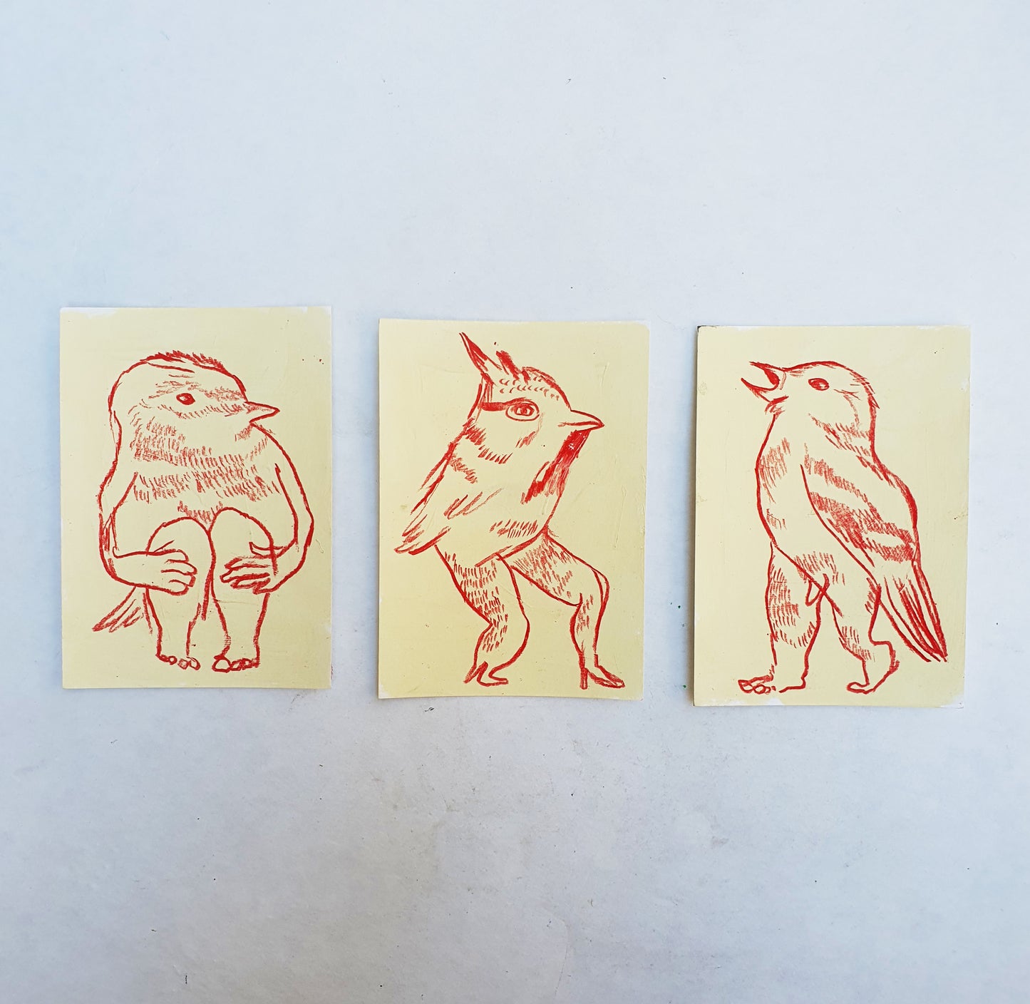 dessin original 10 x 15 oiseau 1