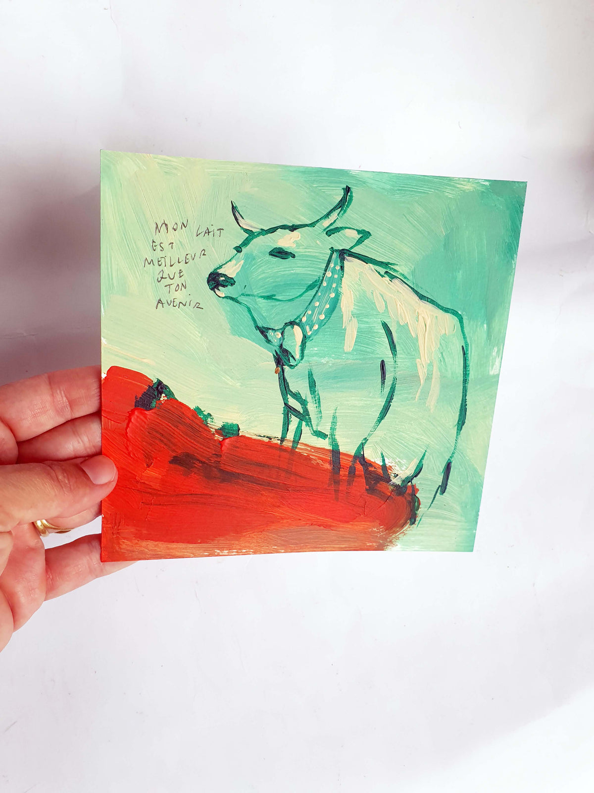 dessin original 15 x 15 mon lait est meilleur que ton avenir