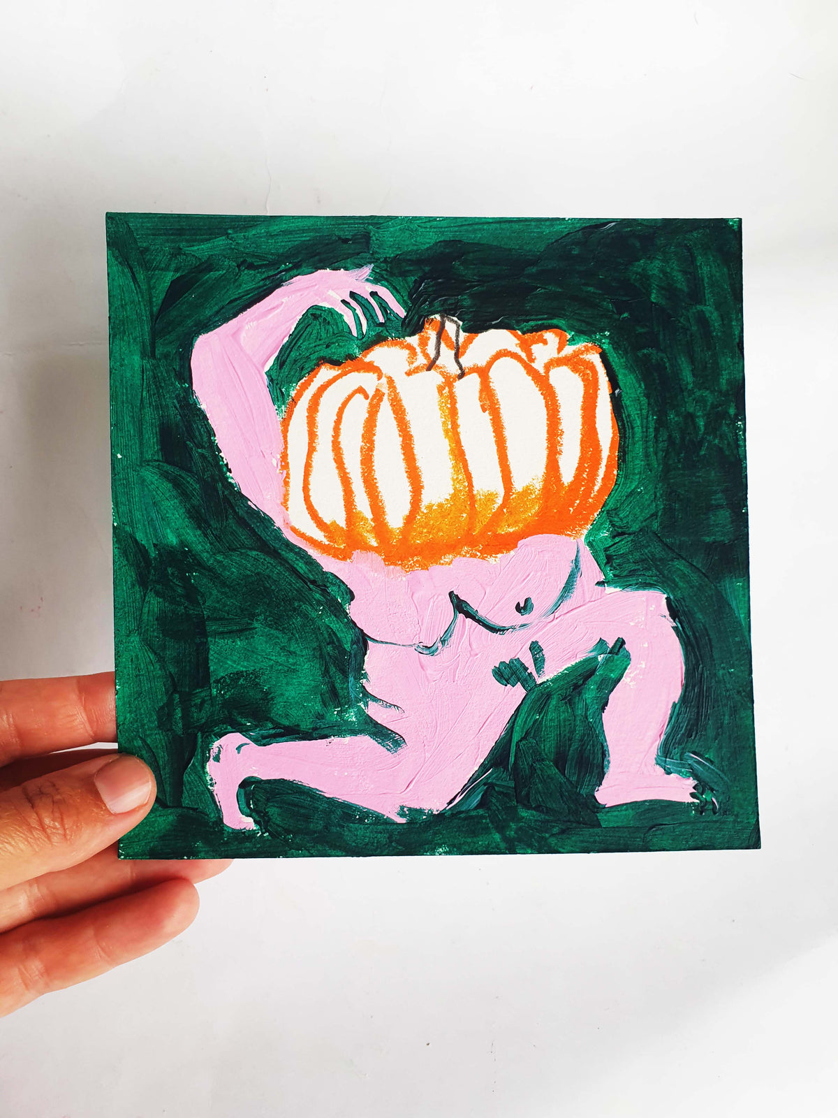 dessin original 15 x 15 tête de courge 1