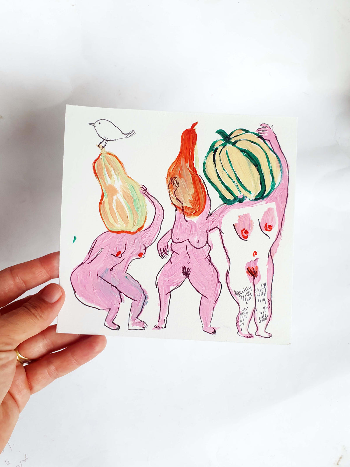 dessin original 15 x 15 belles courges