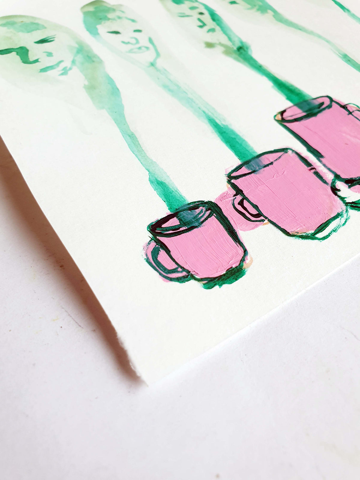 dessin original 15 x 15 infusions spéciales vertes