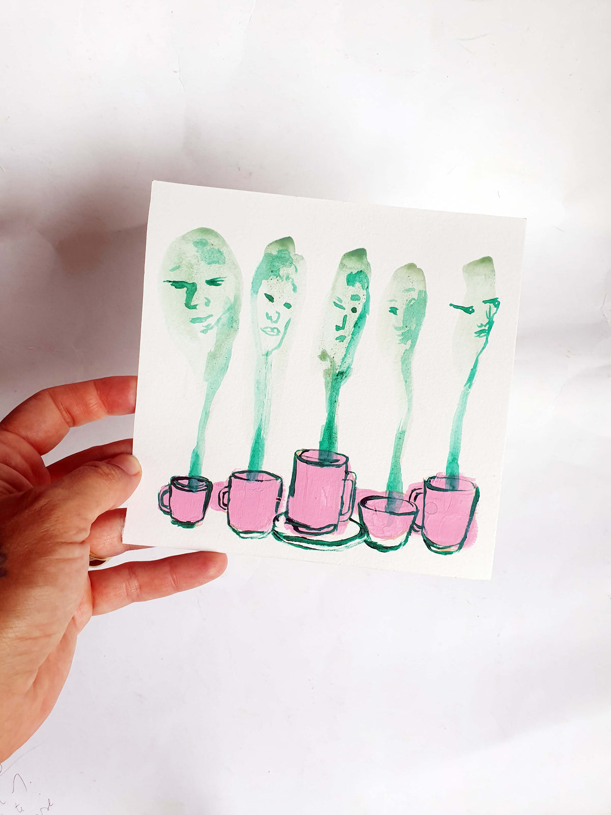 dessin original 15 x 15 infusions spéciales vertes