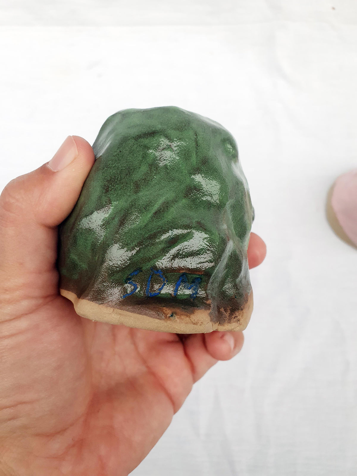 Bougeoir tête vert