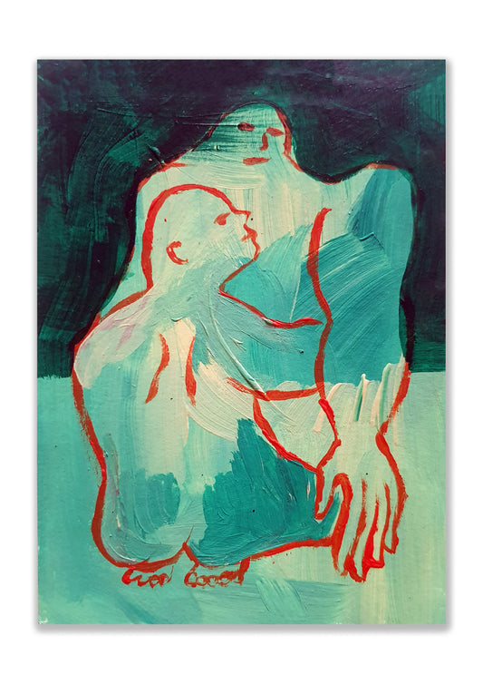 COUPLE BLEU 10 X 15 PRINT