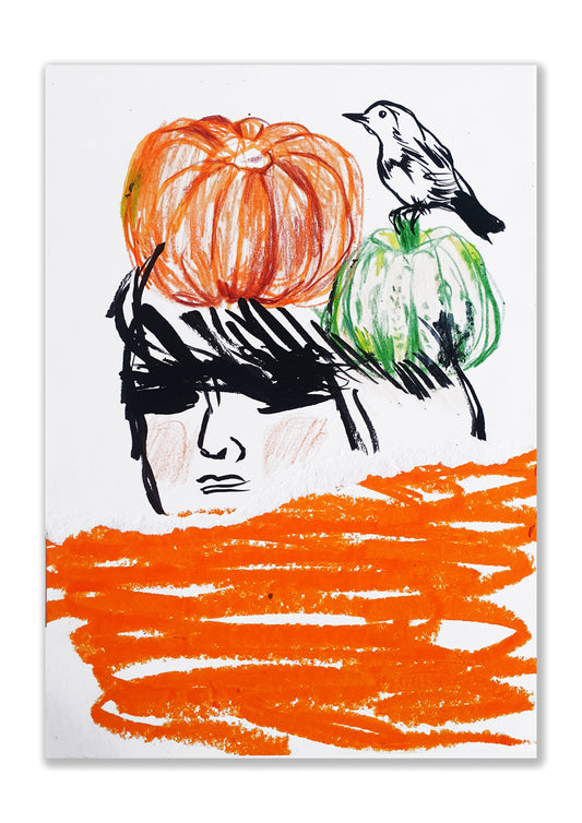 SÉRIE ORANGE / pensées courges