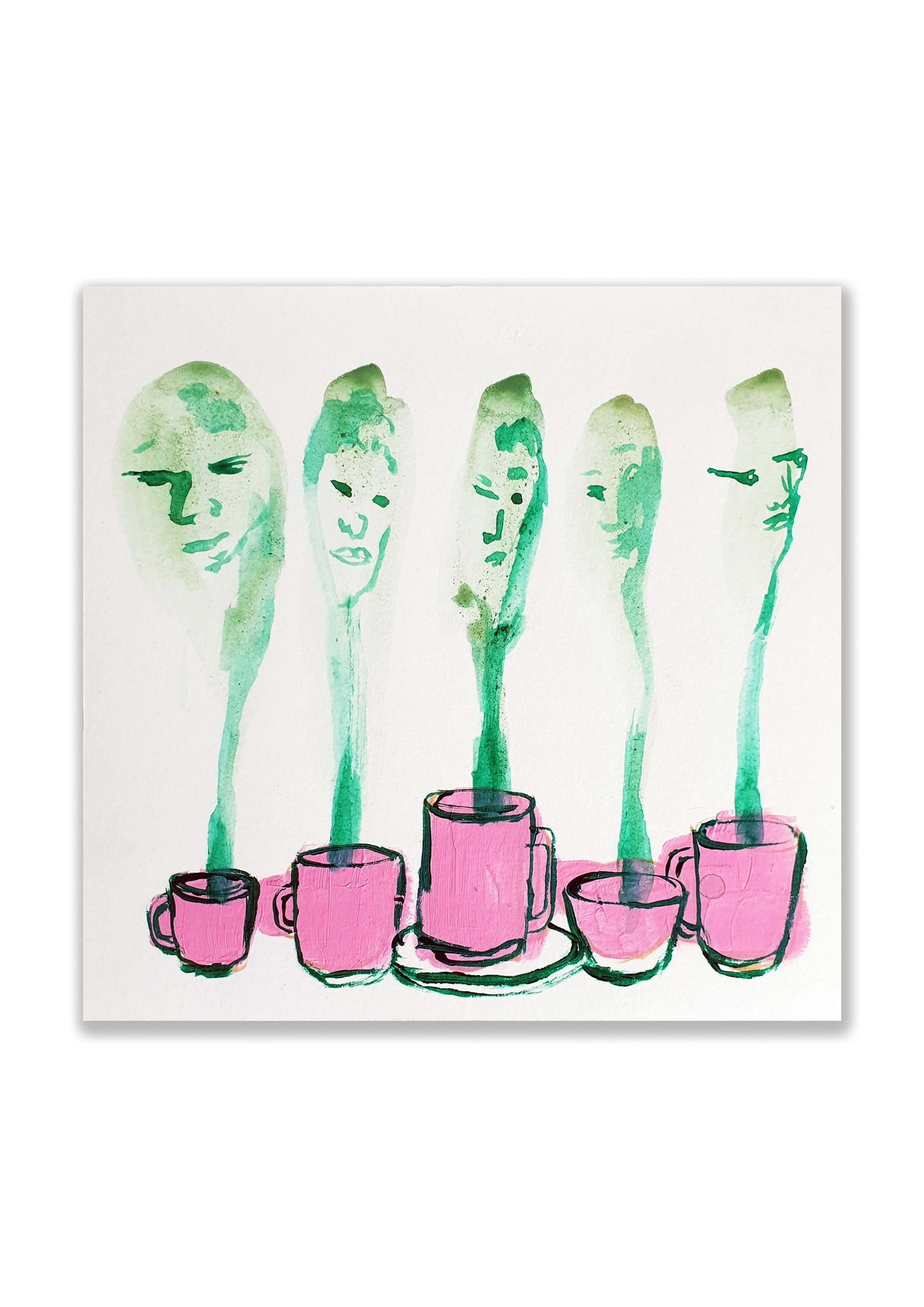 dessin original 15 x 15 infusions spéciales vertes