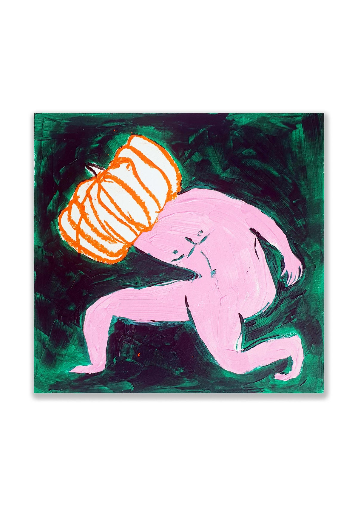 dessin original 15 x 15 tête de courge 2