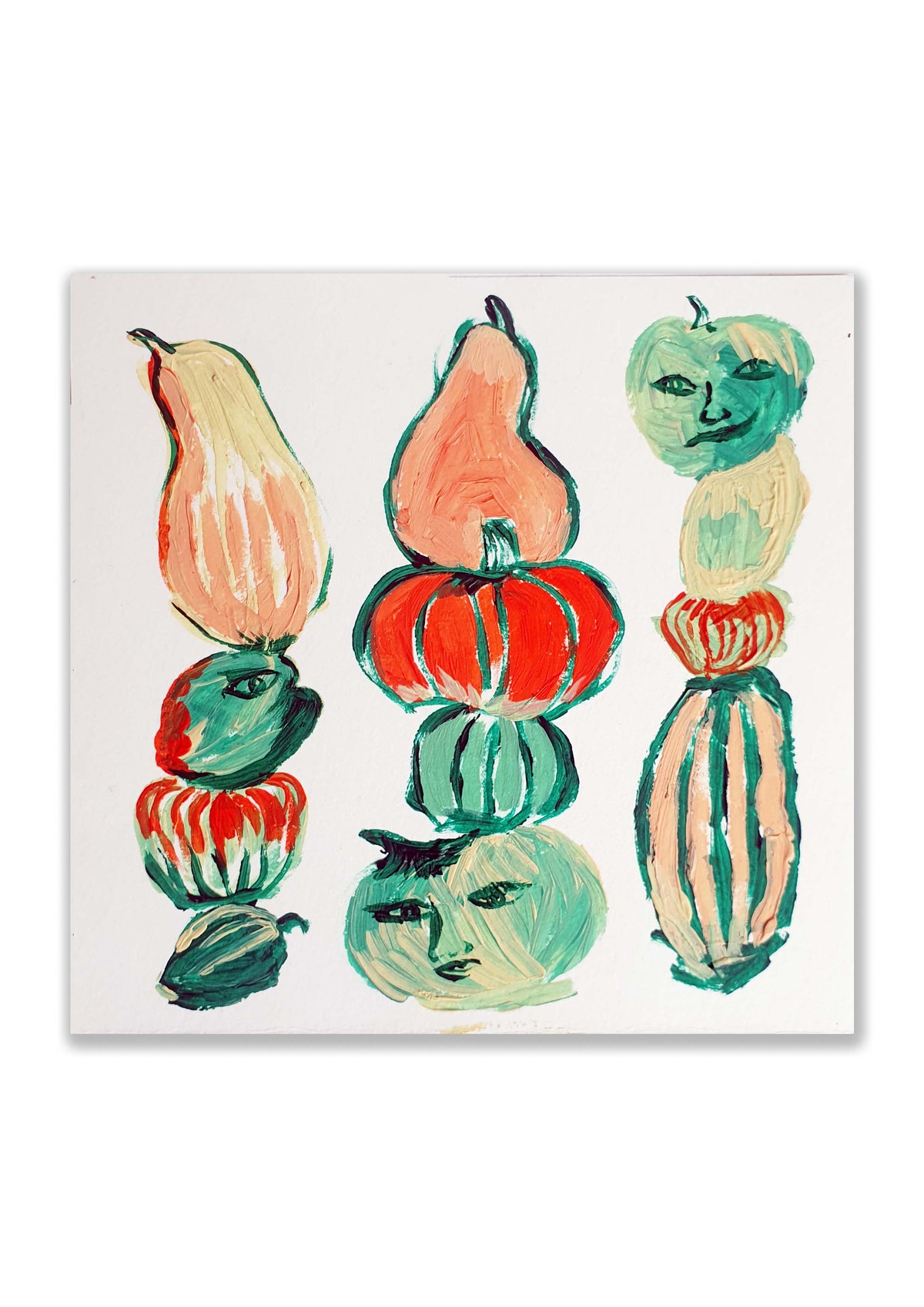 dessin original 15 x 15 piles de courge