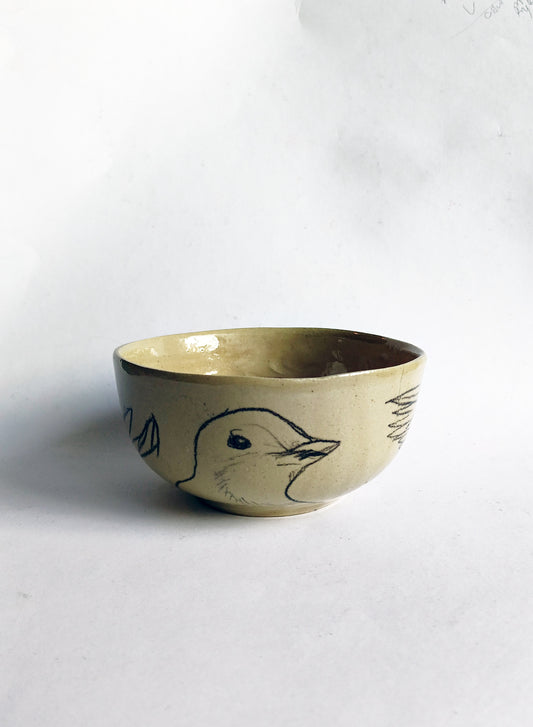 Bol ø 11 cm oiseaux n°1