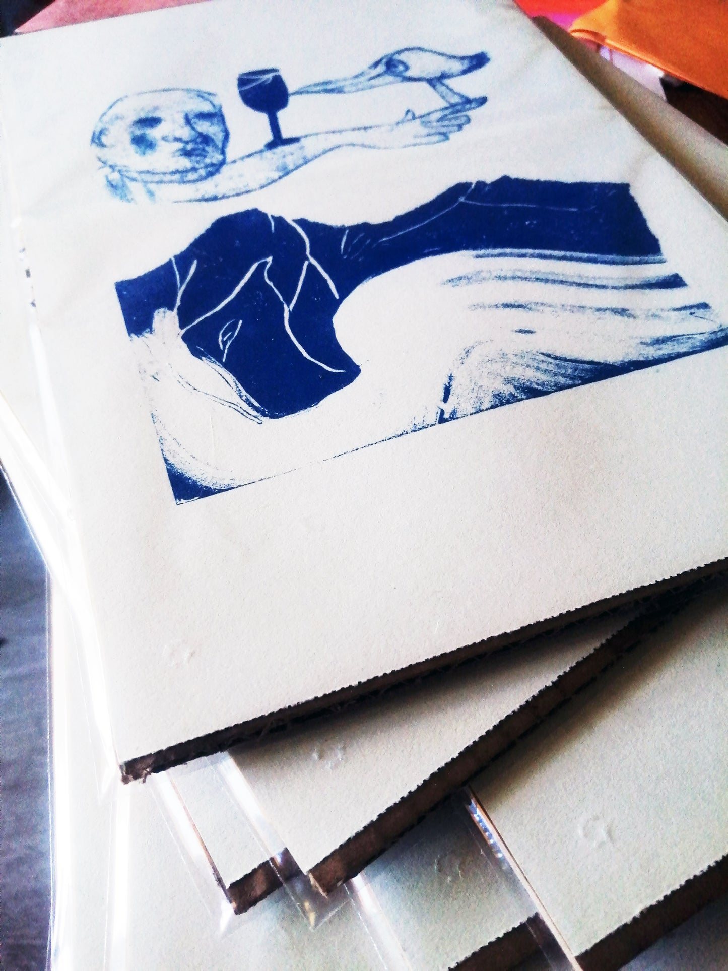 VERRE EQUILIBRE OISEAU / 20 X 30 CM PRINT